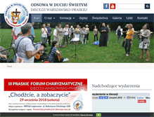 Tablet Screenshot of odnowa.diecezja.waw.pl
